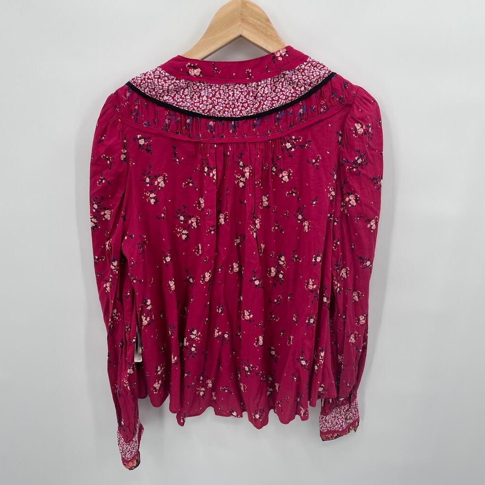 FREE PEOPLE NWT Paloma Multi Print Blouse // XS - Picture 14 of 14